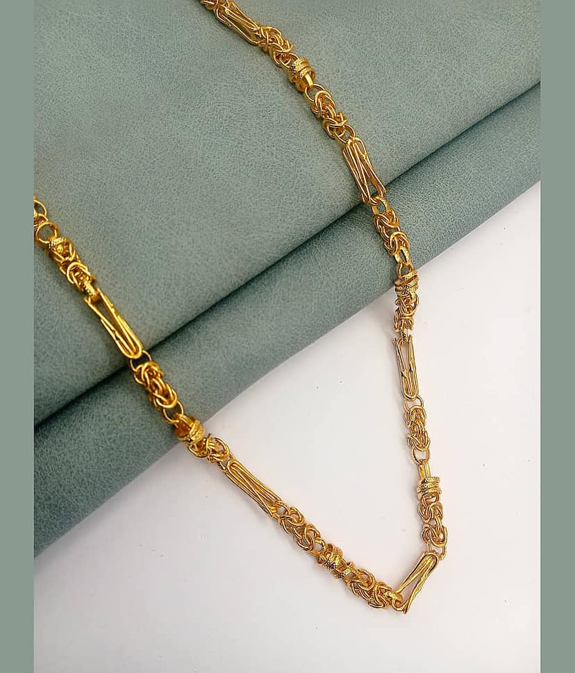 H M PRODUCT Gold Plated Chain ( Set of 1 )
