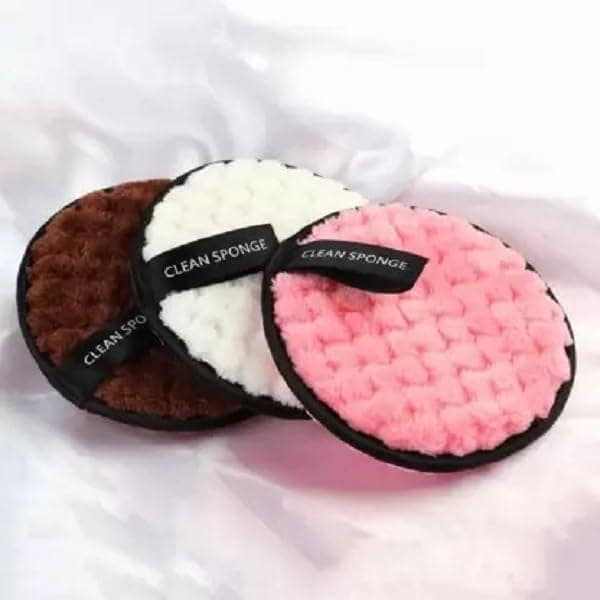 Makeup Remover Pads,Ultra-Soft,Reusable, Microfiber Pad, wipes Pack of 3