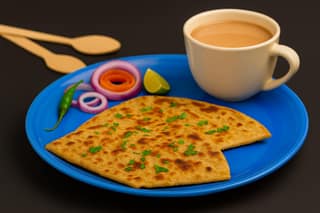 Chai with aloo paratha