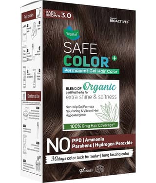 Vegetal Organic Permanent Hair Color 70 mL Dark Brown