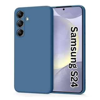 V3Deals Compatible for Samsung S24 Silicone Case with Camera and Screen Protection, Soft Touch, Raised Edge Design, Waterproof, Precise Cutouts