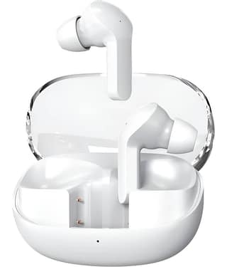 VEhop G2 Transparent Bluetooth True Wireless (TWS) In Ear 24 Hours Playback Powerfull bass,Fast charging IPX4(Splash & Sweat Proof) White
