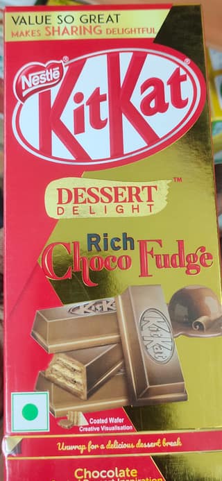 Nestle KitKat - Dessert Delight, Rich Choco Fudge Wafer Bar, Gift Pack,