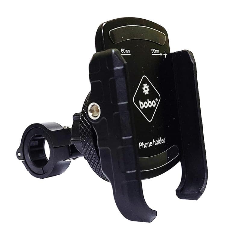 BOBO BM4 PRO Jaw-Grip with Vibration Contoller Waterproof Bike/Motorcycle/Scooter Mobile Phone Holder Mount, Ideal for Maps and GPS Navigation (Black) BOBO BM4 PRO Jaw-Grip with Vibration Contoller Waterproof Bike/Motorcycle/Scooter Mobile Phone Holder M