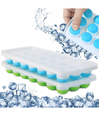 TISYAA Pop Up Ice Cube Tray Assorted 2 Pcs