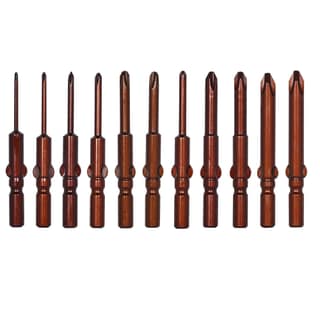 H9 11Pcs 1.6-6.0mm Cross- Plus Philips Screwdriver Bit Set 6mm Round Shank for 802 Electric Screwdriver Bits