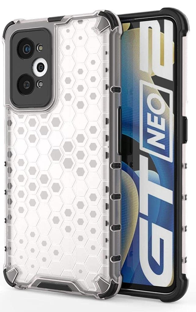 Faircost Hybrid Shockproof Back Cover for Realme GT Neo 2/Neo 3T Hard Outside Soft Inside- (Polycabonate::Transparent) view 2