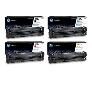 HP 207A Toner Cartridge 4-Pack (Black, Cyan, Magenta, Yellow) for LaserJet Pro M255 & MFP M283