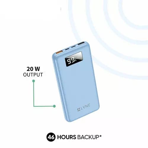 LYNE 10000mAh Battery Capacity 22.5W output 46Hrs of extra backup view 2