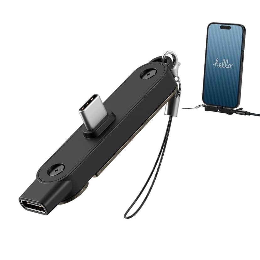 Portronics Dockpin Type-C Charging Cable - Black