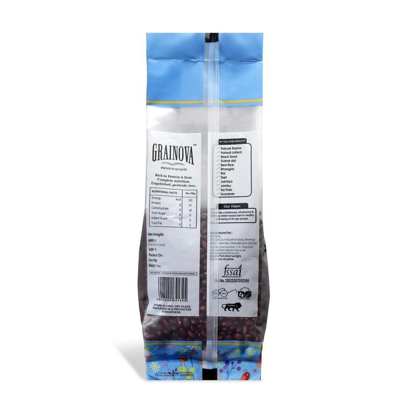 GRAINOVA Red Rajma | Pahadi Rajma Beans | Red Chitra Rajma | Rajma 1kg | Kidney Beans view 2