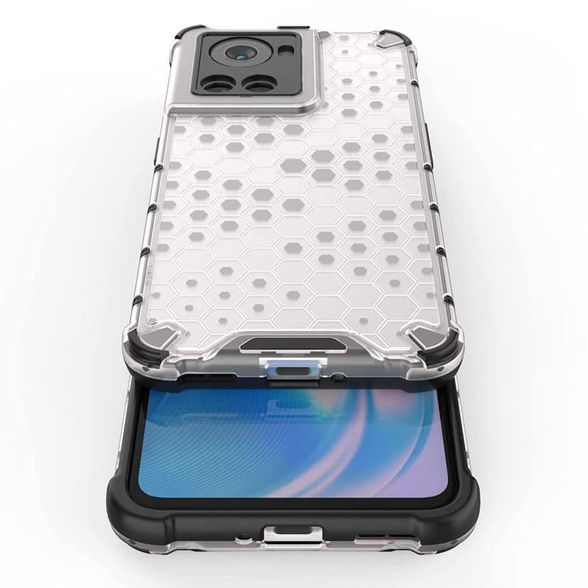 Faircost Hybrid Shockproof Back Cover for OnePlus 10R Hard Outside Soft Inside- (Polycabonate::Transparent) view 2