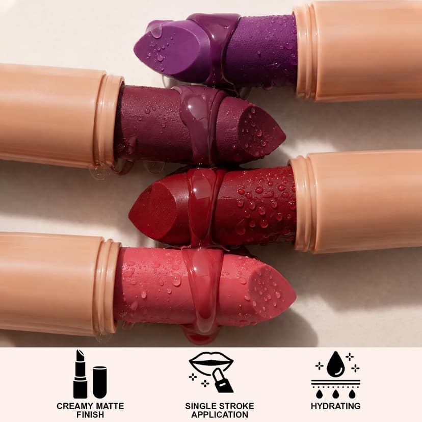 Creamy Matte Lipstick Coral Coded Shade 03 (3.8g) view 2