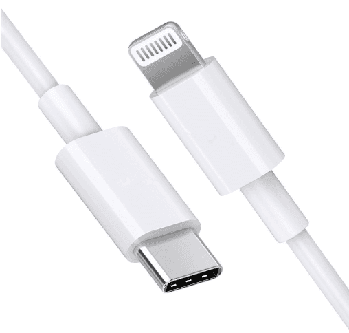 USB Type C to Lightning Data Charging Cable 30w (Compatible with iPhone 14 ,1meter , White, One Cable, Lightning To USB Type C)