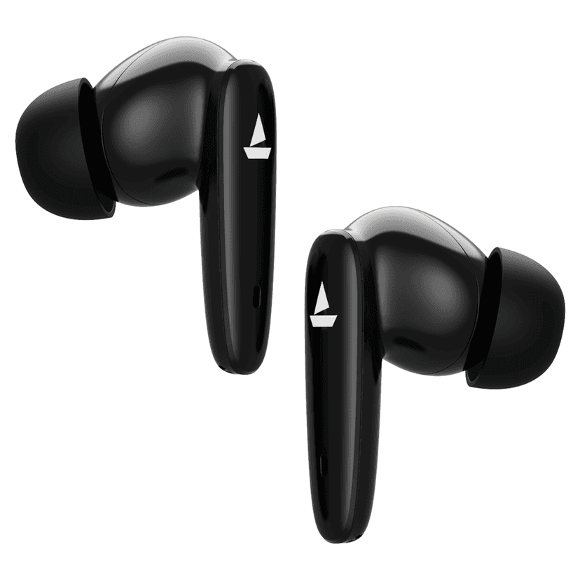 boAt Airdopes 181 | Wireless Earbuds with 10mm Driver, Type C Interface, BEAST™ Mode & Voice Assistant, ENx Technology Carbon Black view 2