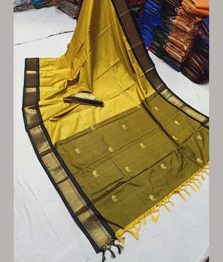 FAB SILK Cotton Silk Woven Saree With Unstitched Blouse Piece ( Pink )