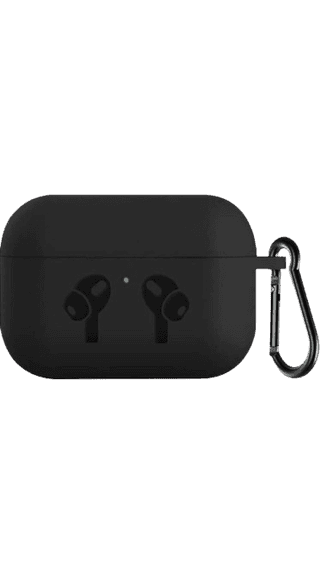l&t world Silicone Press and Release Headphone Case (Black)