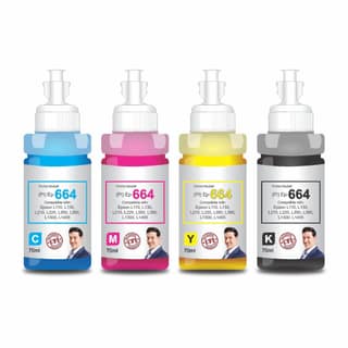 ProDot Ep-664 Inkjet Ink Refill Compatible with Epson L100, L130, L210, L220, L300, L310, L350, L355, L360, L380, L485, L565, L655, L1300, L1455 Ink Tank Printers
