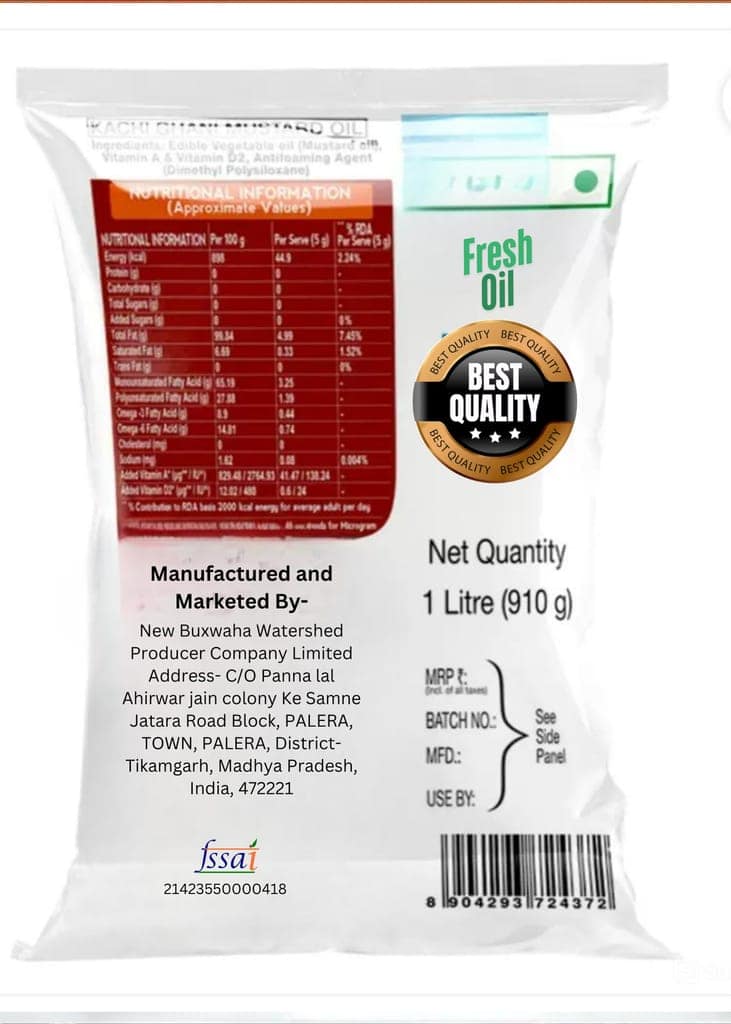 Mustard Oil 1l view 2