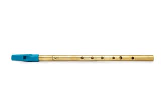 Radhe Flutes Brass Flute Soprano Vertical Blow Scale C Natural