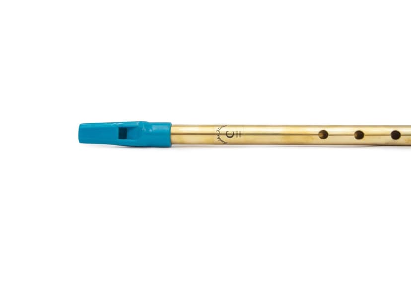 Radhe Flutes Brass Flute Soprano Vertical Blow Scale C Natural view 2