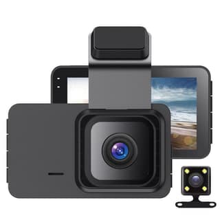 AUSHA 2K Dual Dash Camera with Wi-Fi & GPS | Super Night Vision, Parking Assist & G-Sensor