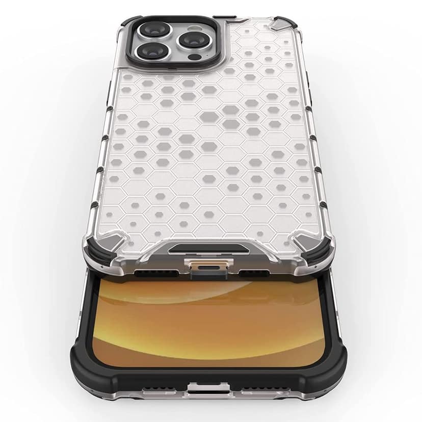 Faircost for Apple iPhone 14 Pro Max Hybrid Shockproof Back Cover Hard Outside Soft Inside- (Polycabonate::Transparent) view 2