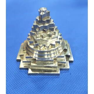 115 - VSP VASTU SAMADHAN - BRASS SHREE YANTRA FOR Long Life, Good Luck and Prosperity ( 2 Inch) (150 Gram)