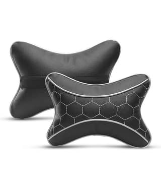 Auto Hub Neck Cushions Set of 2 Black