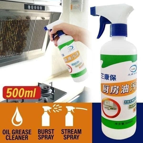 Stain Remover for Kitchen Oil & Grease – Powerful 500 ML Degreaser & Cleaner for Stubborn Stains on Cookware, Surfaces & Appliances