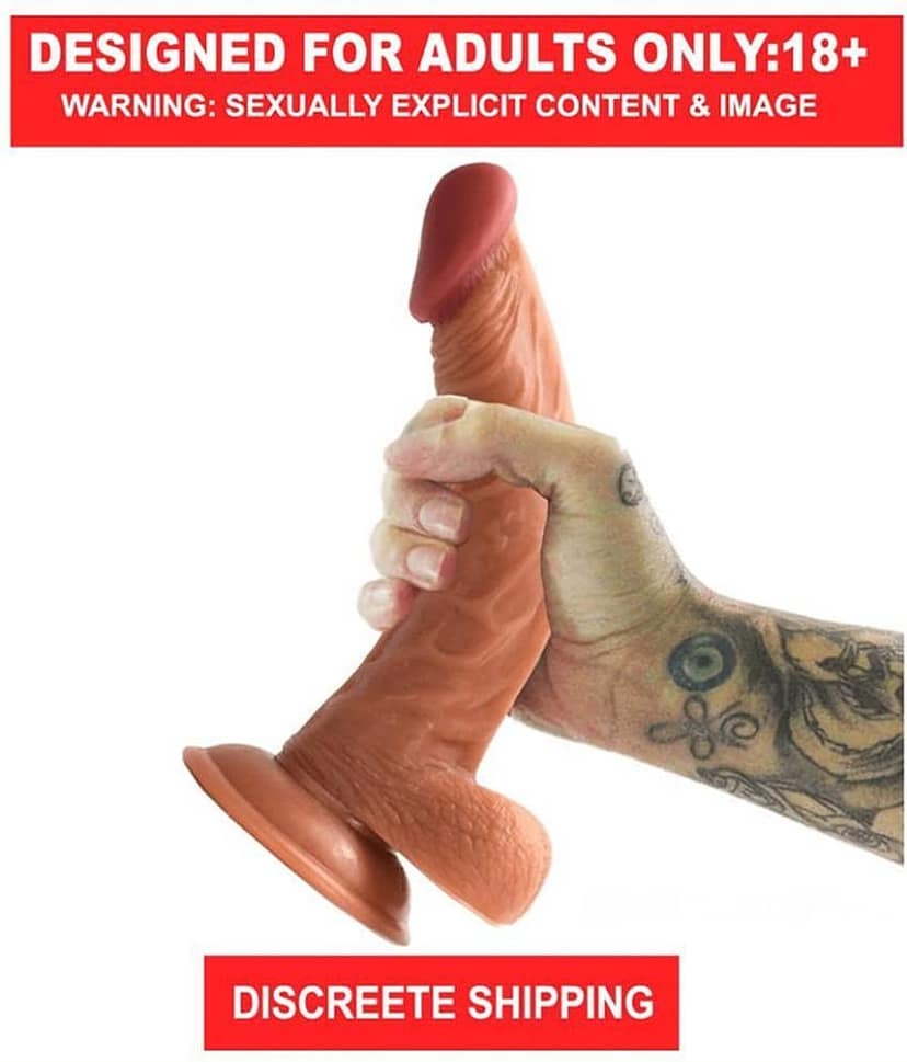 C Shape Dildo G-spot, 10 Inch Realistic Dildo With Suction Cup Real Feel Sex Toy Suction dildo clitoris Sex Toy For Women - KNIGHTRIDERS view 2