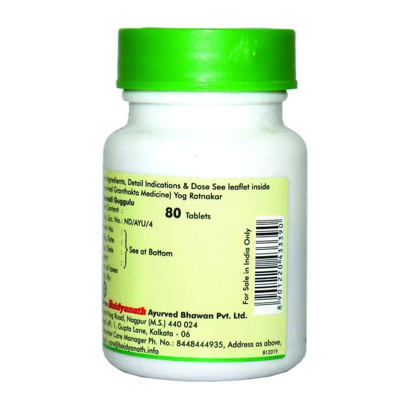 Baidyanath Rasnadi Guggulu 80 Tab view 2