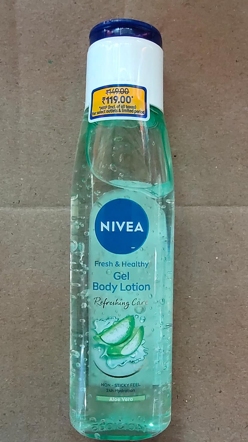 Nivea fresh & healthy aloe vera gel body lotion