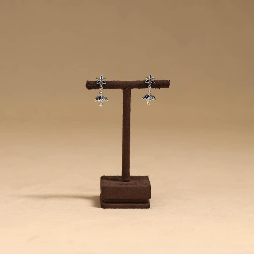 Multicolor - Handcrafted Paka Meenakari Earrings 116 view 2