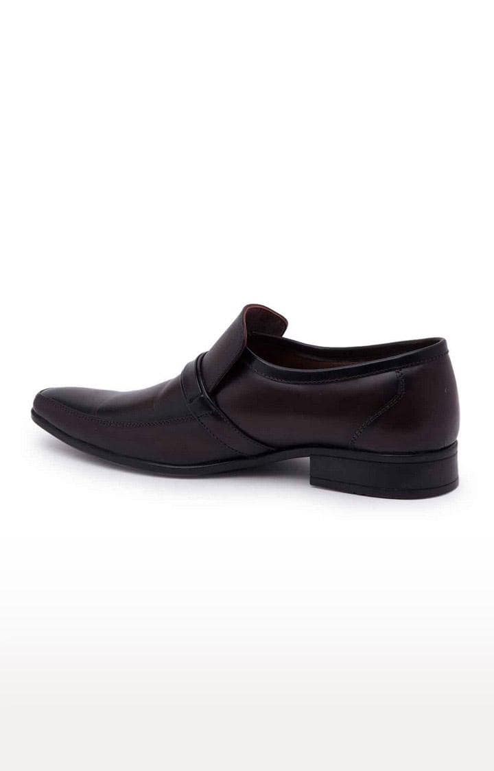 Men's Maroon Leather Formal Slip-ons view 2
