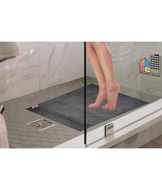 AMRO Beautility Needs Anti-skid PVC Bath Mat Other Sizes cm ( Pack of 1 ) - Black