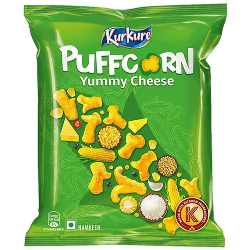Kurkure Namkeen - Puffcorn (Yummy Cheese) 30 Gms