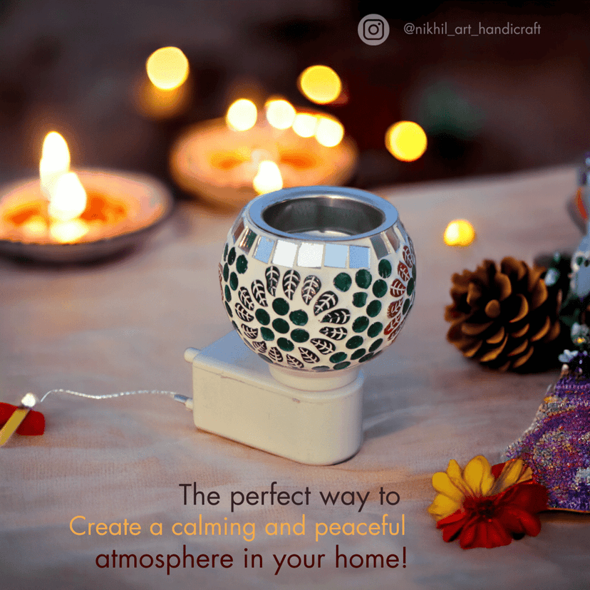 Glass Mosaic Round Wall Lamp for Home Decoration, Multi, Pack of 1 (For Order Your Favorite Deign Take Sceernshot And Send Me on WhatsApp 9529814385)