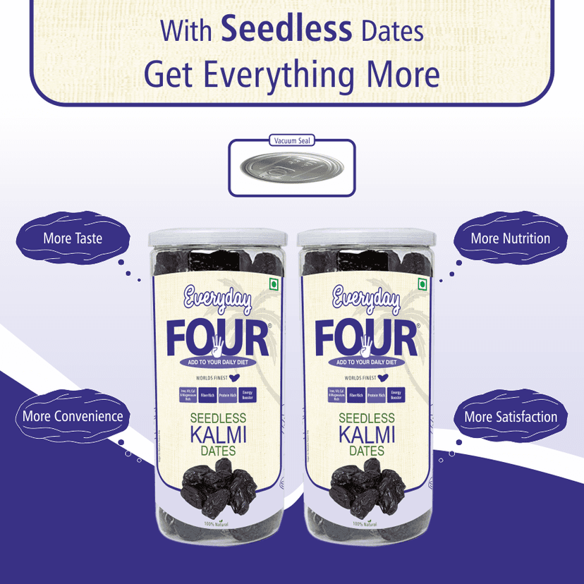 Everyday Four 800g Seedless Kalmi (Safawi) Dates (400g*2) view 2