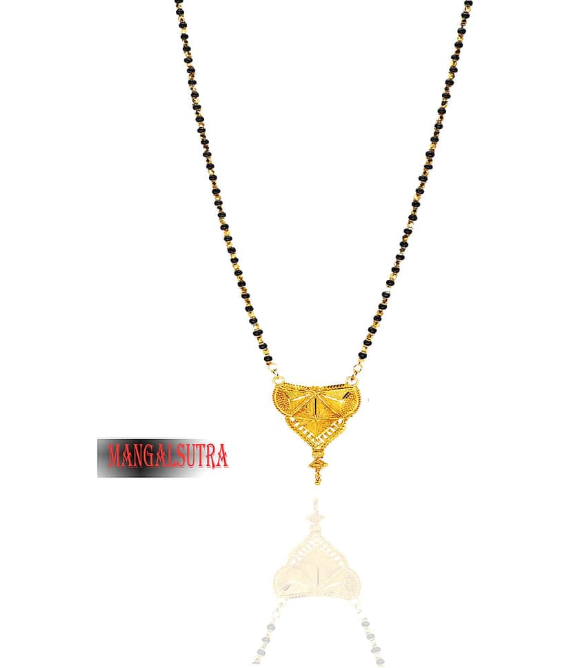 h m product Gold Plated Letest & Designer Mangalsutra For Women-100213 view 2