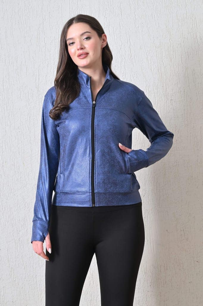 Body Smith Women Solid Full Sleeves Mesh Zipper
