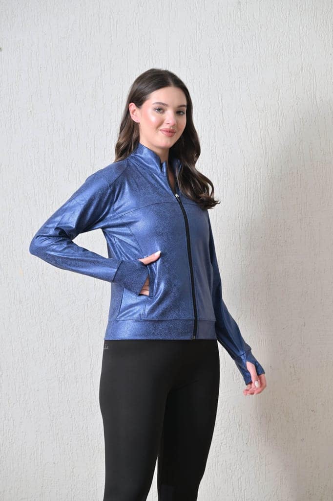 Body Smith Women Solid Full Sleeves Mesh Zipper view 2