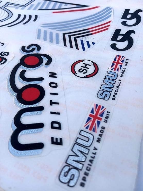 VR3 INTERNATIONAL | 3D CA Morgs Edition | English Willow | Embossed Cricket Bat Sticker | White view 2