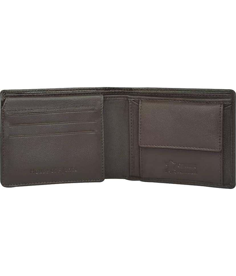 Ajanta Brown 100% Leather Men's Regular Wallet ( Pack of 1 ) view 2