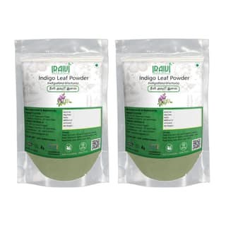 IRAIVI Premium Indigo Leaf Powder - 200g | Neeli Avuri | Neel |100% Pure Botanical Hair Color Dye for Natural Black Hair | Enhances Shine & Hair Health | Chemical-Free Solution