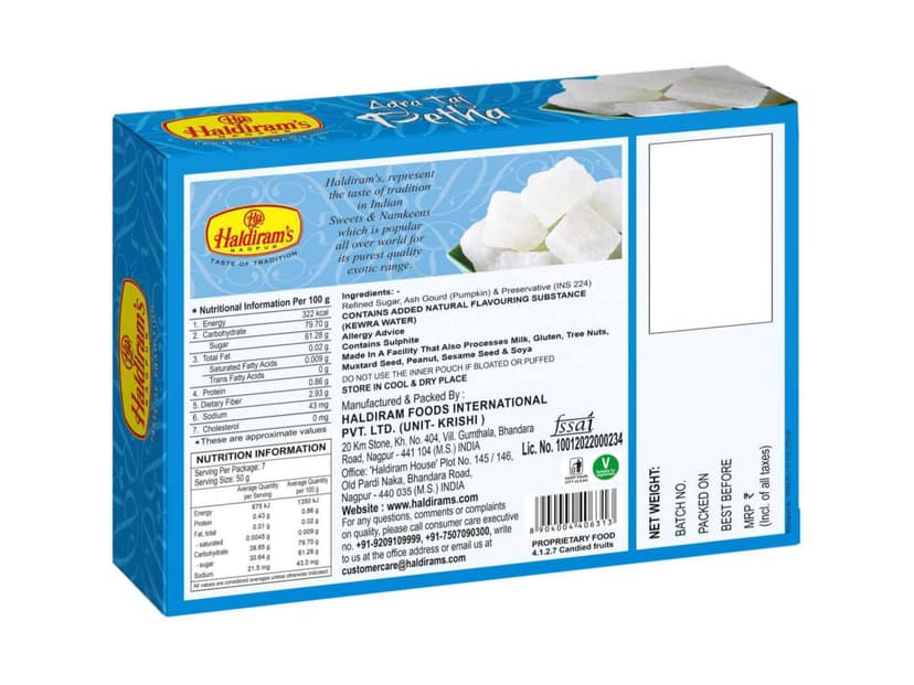 Haldiram's Agra Taj Petha Packed Sweets - 350 Gm - Pack of 2 view 2