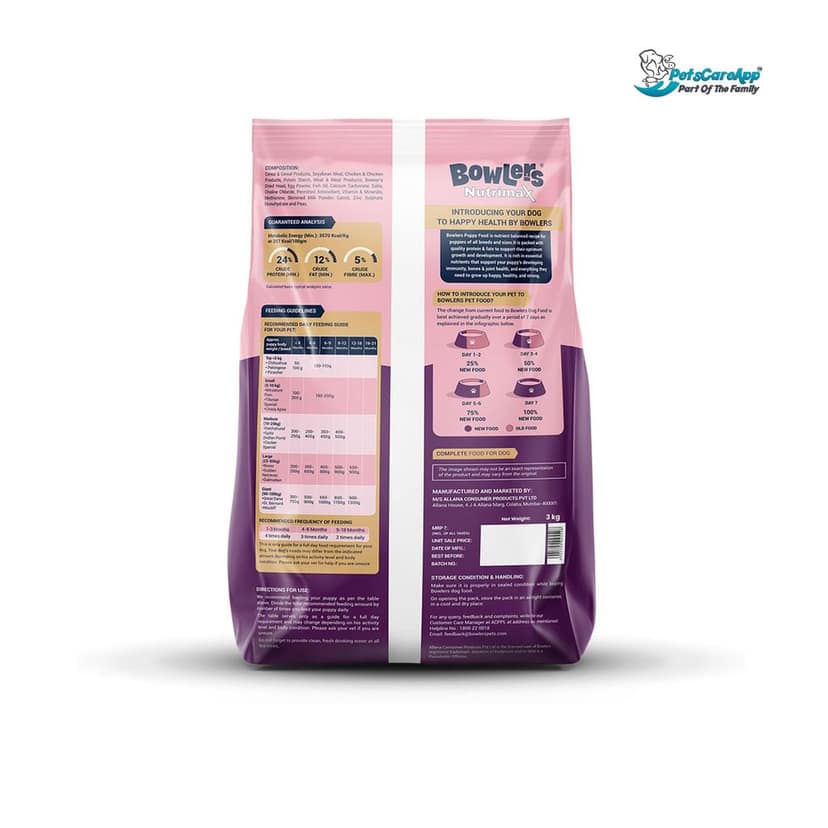 Bowlers Nutrimax Puppy Dry Dog Food Chicken & Milk view 2