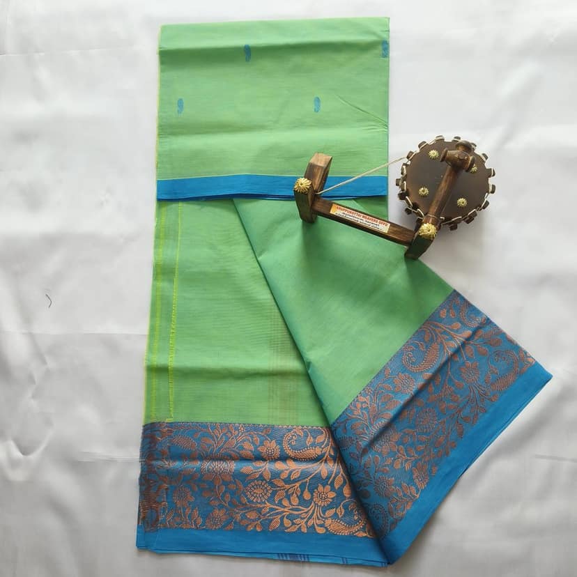 Pure Cotton Saree with Blouse view 2