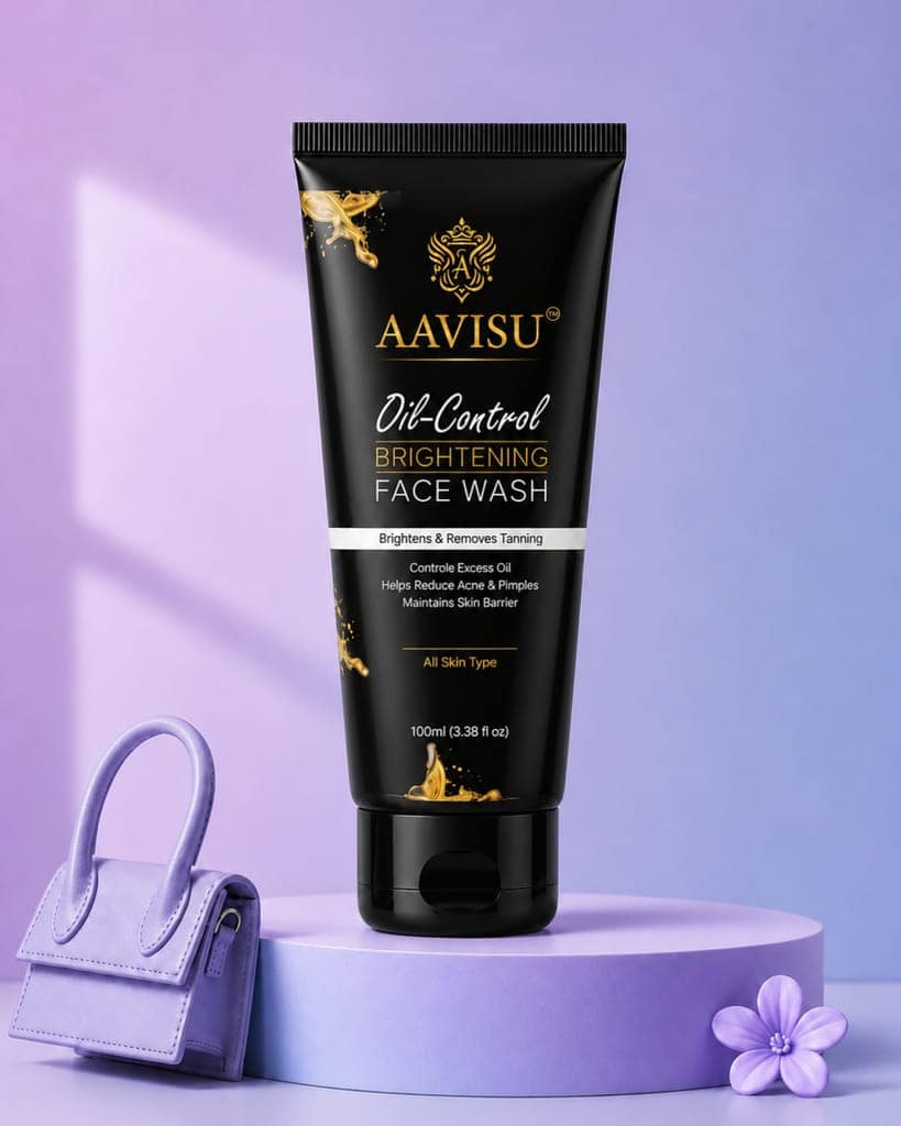 AAVISU Oil Control Brightening Face Wash 100ml | Deep Cleansing & Refreshing Formula | Removes Excess Oil & Unclogs Pores | For Men & Women | All Skin Types view 2