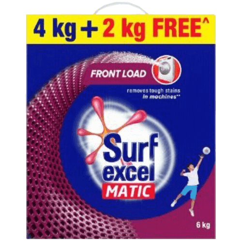 Surf Excel Detergent Powder Matic Front Load 4Kg+2Kg Free